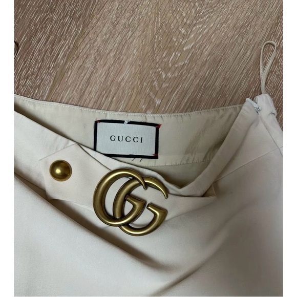 Gucci GG Logo Cream Mini Skirt – Kids Size 10/12 – Fits XXS Adult - Picture 3 of 9